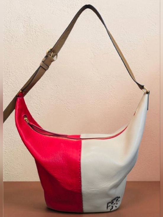 Tory Burch Handbags - Tory Burch McGraw Color Block Soft Hobo Bag